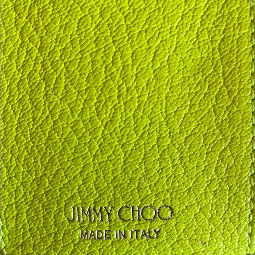 Jimmy Choo Yellow Wallet with Star Accents - Picture 2 of 12